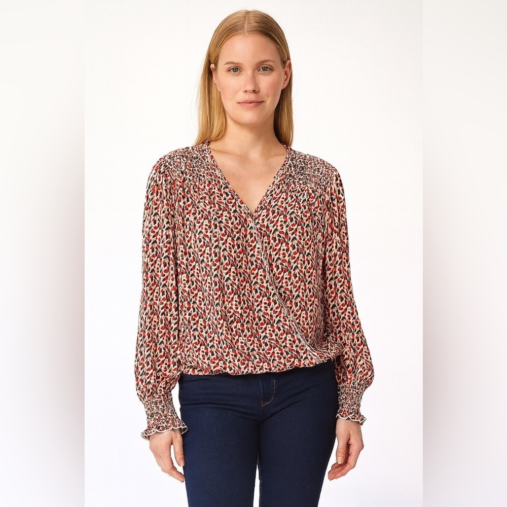 Max Studio Floral Blouse – Size Large